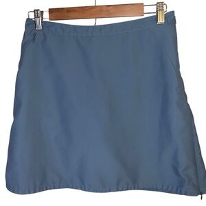 Patagonia Sz 2 Skort - Side Zip Pocket & Hem Zips; Polyester. Color: Storm-Blue